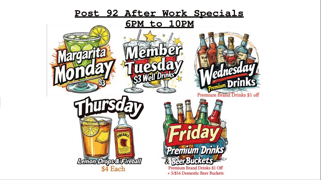 Drink Specials - Friday